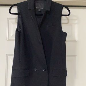 Banana Republic Mid Length Blazer Vest Sz 2